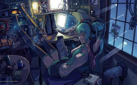 See more ideas about anime, anime wallpaper, aesthetic anime. Hatsune Miku, Anime, Vocaloid, Anime Girls, Computer ...