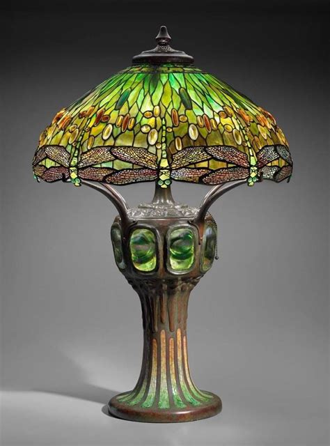 Louis Comfort Tiffany Hanging Head Dragonfly Lamp 1905 10 Art Nouveau Tiffany Table Lamps