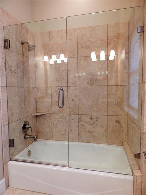 Your choice for frameless shower glass doors, custom mirrors, tempered glass shelves, frameless glass sliding shower door bathtub doors and enclosures means assemblies of panels and/or doors that are installed on the lip of your bathtub they could be swing door or sliding glass. Economy Glass - Frameless Showers | Bathtub remodel, Glass ...