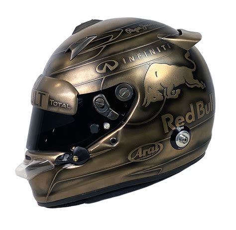 Sebastian Vettel Monaco GP Red Bull Racing Bronze Arai GP Media F Helmet Racing Hall