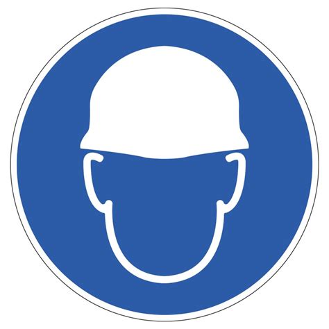 Safety Pictogram Helmet Mandatory
