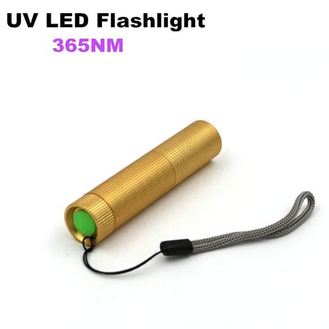 Professional 365nm Uv Led Flashlight Torch Ultraviolet Flash Light Ultra Violet Torch Lamp Black