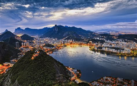 Fond Décran Brésil Rio De Janeiro Guanabara Baie Ville 1920x1200