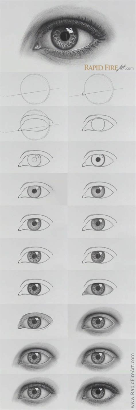 1001 Ideas On How To Draw Eyes Step By Step Tutorials And Pictures