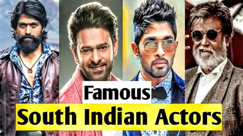 Top 10 Famous South Indian Actor In 2020 Youtube