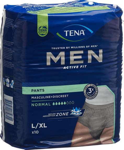 Tena Men Active Fit Pants Normal L Xl 10 Stück In Der Adler Apotheke