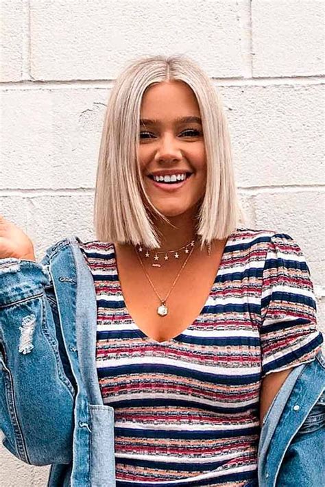 Any woman with thick hair to choose a. 57 Blonde Short Hairstyles For Round Faces | Short hair ...