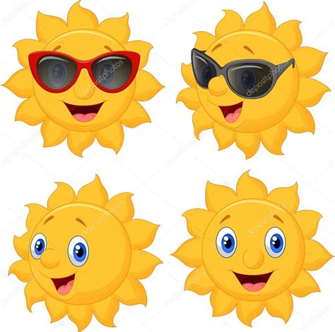 Happy Sun Cartoon Character — Stock Vector © Tigatelu 53335715