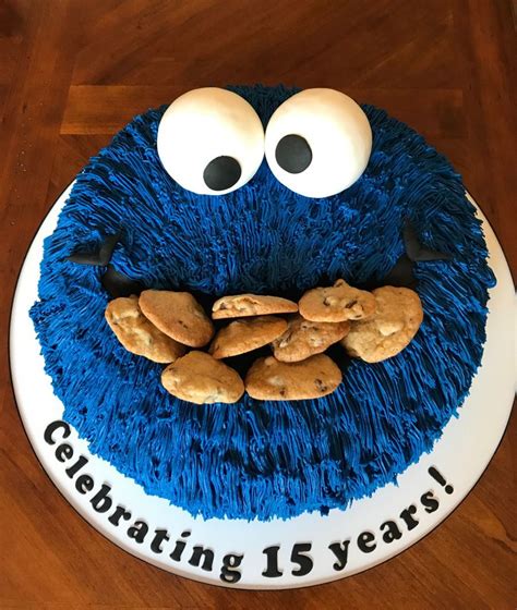 Cookie Monster A Traditional Cookie Monster Cake Monster Cookies