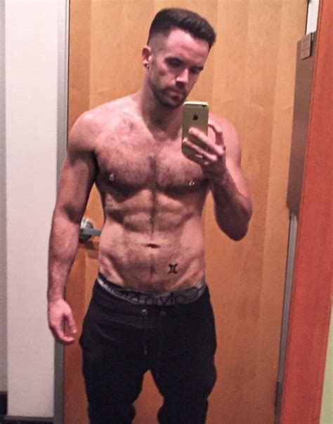 Brian Justin Crum Shirtless Selfie Mirror Chest Hair That Guy From
