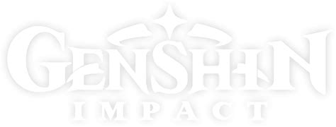Genshin Impact White Logo Transparent Pictures Wallpaper Genshin