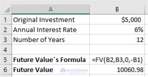 How To Use Compound Interest Formula In Excel Exceldemy