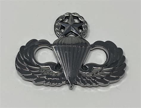 Us Army Jump Master Wings Car Badge With 3m Back Excalibur Industries