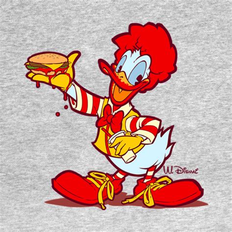 Ronald Mcdonald Duck Donald Duck T Shirt Teepublic