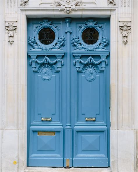 Blue Parisian Door Paris Doors Paris Door Paris Etsy