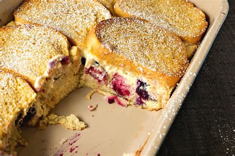Berries And Cream Stuffed French Toast Casserole Cpa