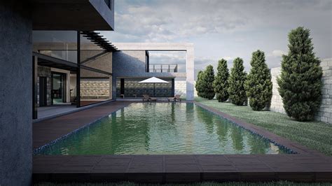 Lumion 10 Pool House Rendering Workflow Youtube