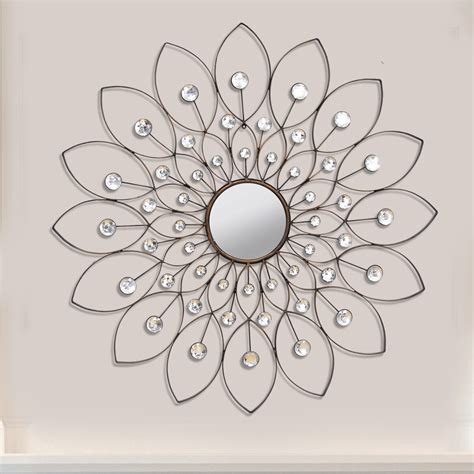Stratton Home Decor Decorative Flower Wall Mirror And Reviews Wayfair