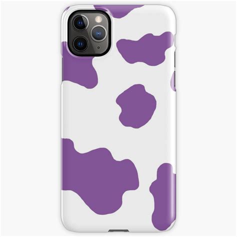 Purple Cow Print Iphone Case And Cover By Mimis Cases Redbubble
