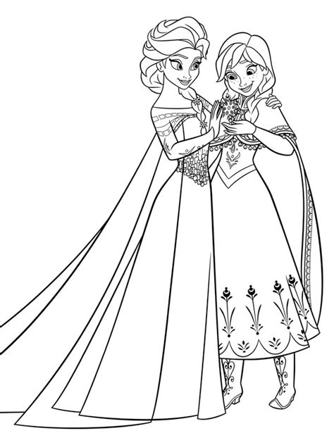 Coli De Colorat Elsa I Anna Regatul De Ghea Plansededesenat Ro