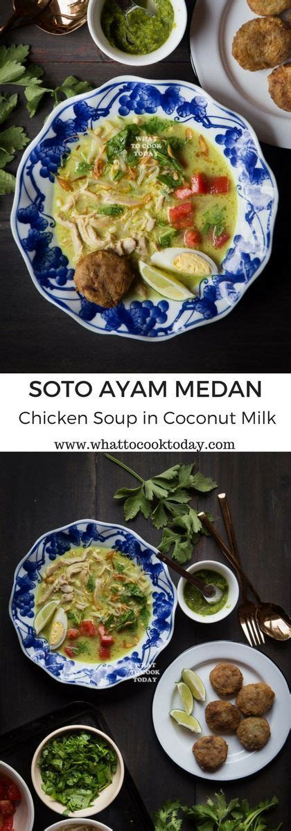 We then top our soto ayam with crunchy, fresh bean sprouts and boiled egg. How to make Soto Ayam Medan (Chicken Soup in Coconut Milk). Delicious easy one pot Indonesian ...