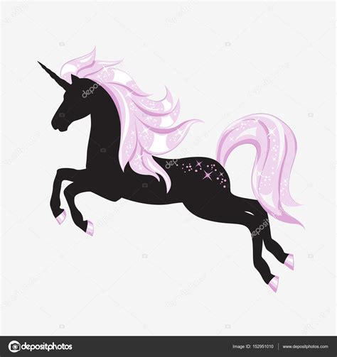 Silhouette Of Magical Unicorn — Stock Vector © Sivanova 152951010