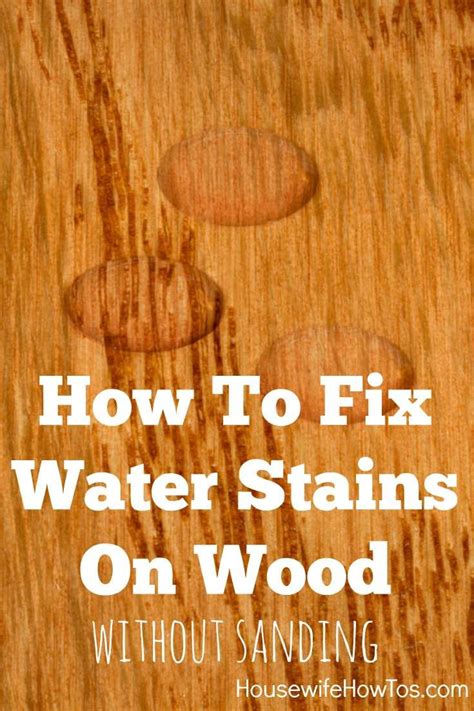 How To Fix Water Stains On Wood Without Sanding Repair Glass Rings Or