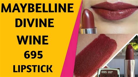 Maybelline Creamy Matte Divine Wine Lipstick Review Divine Wine Lipstick Review 695 Lipstick