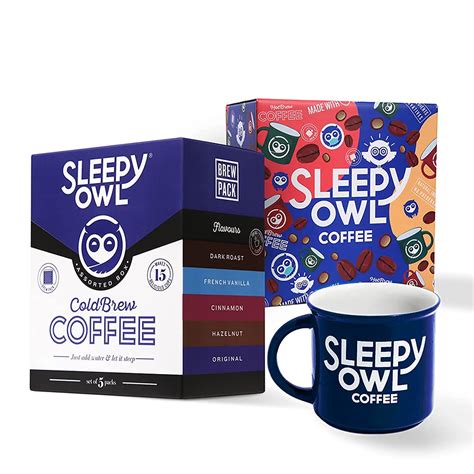 Sleepy Owl Assorted Cold Brew T Box Cold Brew And Mug