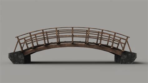 Wooden Bridge 3d Model Turbosquid 1479173
