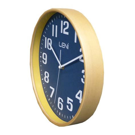Buy Leni Navy Wooden Wall Clock Small Online Purely Wall Clocks