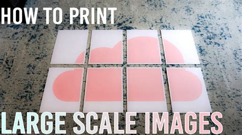 How To Print Large Scale Images On A Regular Printer Youtube