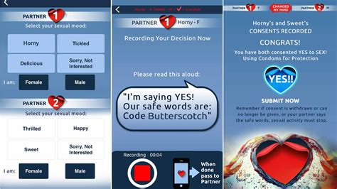 ‘yes To Sex App Records You Giving Consent And Lets You Pick A Safe