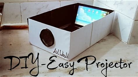 Diy Easy Projector To Make At Home With Cardboard Youtube