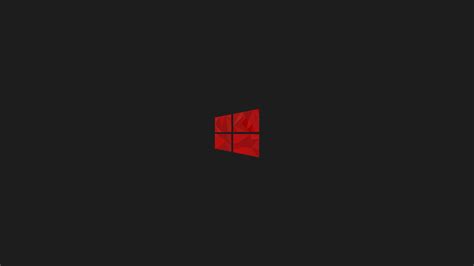 7680x4320 Windows 10 Red Minimal Simple Logo 8k 8k Hd 4k