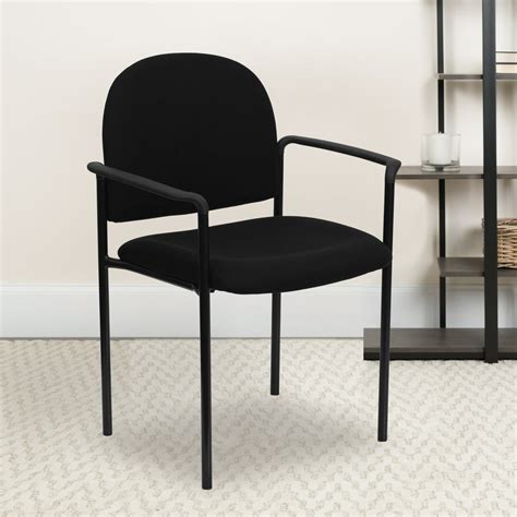 Padded Stackable Steel Side Chair With Arms