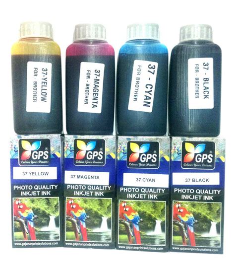 Gps Ink Jet Refill Ink For Brother Ink Cartridge Cmyk100gm Each