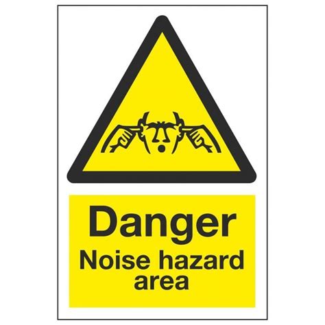 Danger Noise Hazard Area Linden Signs And Print