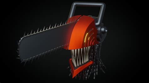 Chainsaw Man Head 3d Model Cgtrader
