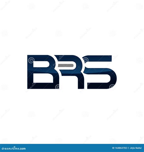 Black Brs Letter Logo Design Stock Vector Illustration Of Alphabet