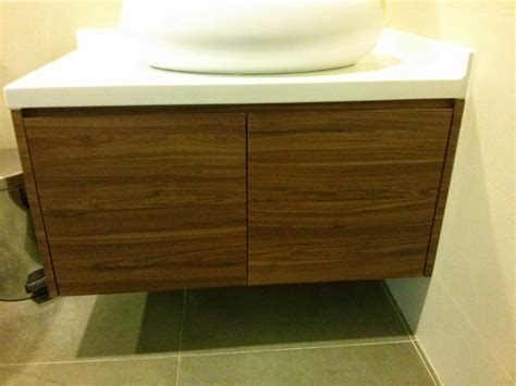 Master vanity with upper cabinets; Singapore Interiors Design: Water resistant Vanity cabinet ...