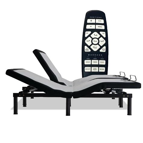 King Adjustable Massage Bed Frame Base W Wireless Remote 4 Usb Ports