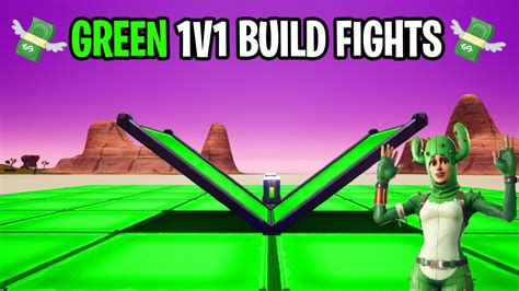 💸 Green 1v1 Build Fights 绿色 لون أخضر 💸 2875 9175 5306 By Outer Fortnite