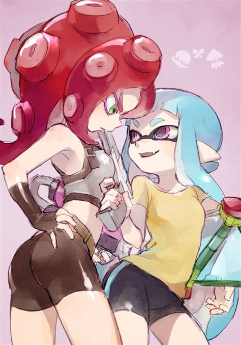Inkling Octoling And Takozonesu Splatoon And 1 More Drawn By Soto