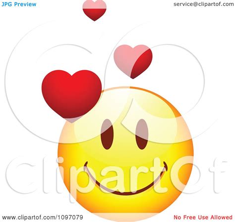 Clipart Yellow Cartoon Smiley Love Emoticon Face Royalty