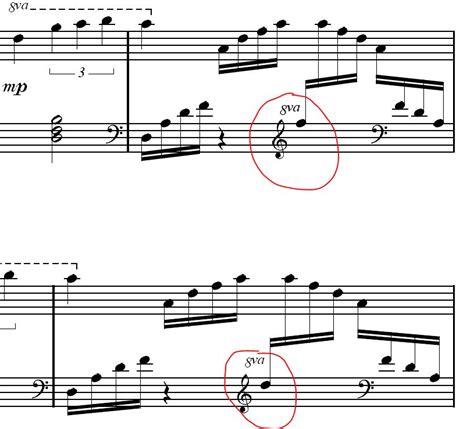 Trouble Adding 8va To Left Hand Treble Clef Notes Musescore