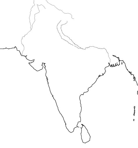 Cycle 1 Week 7 Blank Map Of India Cc Geography