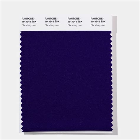 Pantone 19 3949 Tsx Blackberry J Polyester Swatch Card Design Info