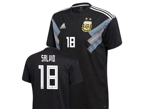 Argentina National Soccer 2018 World Cup Black 18 Eduardo Salvio Authentic Jersey