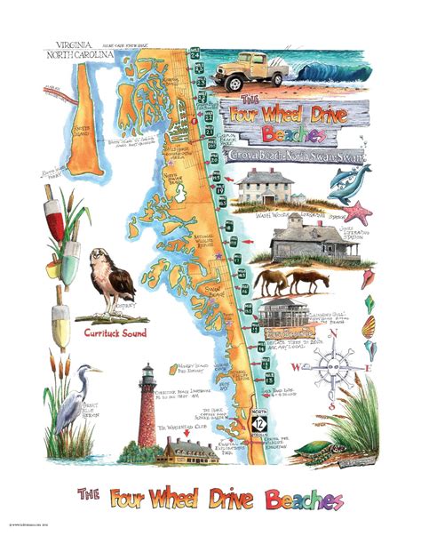 Outer Banks Beach Driving Map